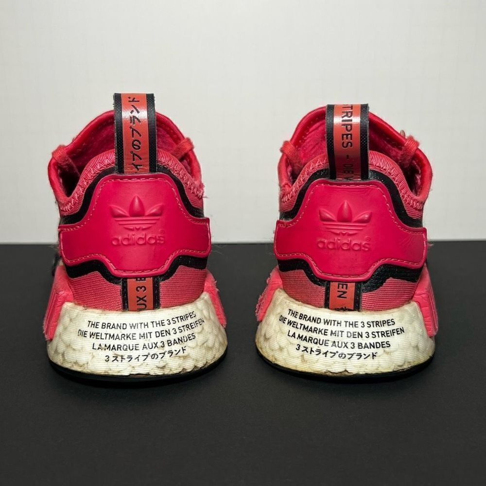 Girls ADIDAS NMD R1 Pink Athletic Shoes / Size 3 - Picture 5 of 10